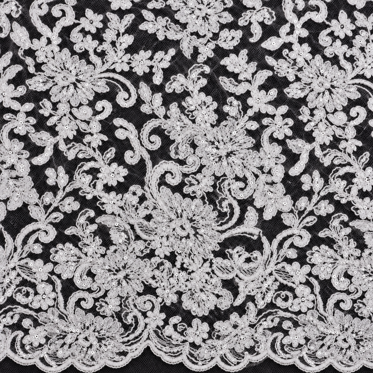 Sequined Scroll Floral (OB-06) — product view B
